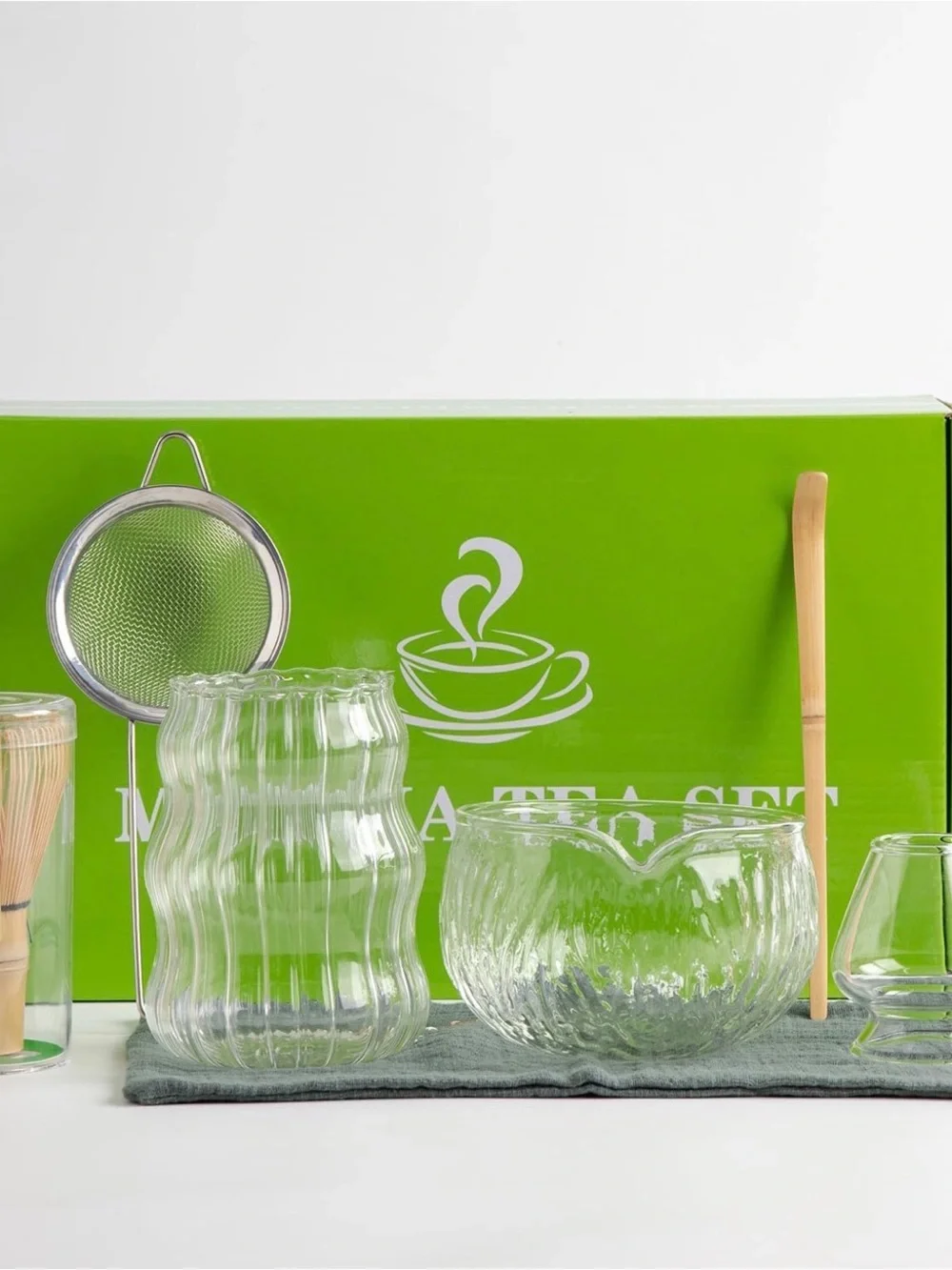 Matcha Tea Set - Green 8pcs Matcha Set